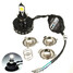 H4 Conversion Kit H6 6000K LED BA20D Bulb High Low 6-36V Motorcycle Headlight - 1