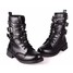 Women Motorcycle Cool Punk Black Boots - 5