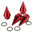 Wheels Lug Nuts Tuner Spikes Four 4pcs Red Rims Extended Aluminum 30MM - 6