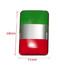Aluminium Flag Pair Italy Decal Decoration Badge Emblem Self-Adhesive Car Sticker - 3