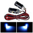 Lights 2 X License Plate Bolt LED Motorcycle Car White - 2