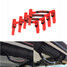 Car Handle Jeep Wrangler 4pcs Red Offroad Car Kit Roll Bar Top Grab Handle - 2