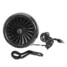 Black 3.5 Inch Rear View Mirror Horn Shark Speaker AMPLIFIER Music Waterproof Motorcycle Bike - 3