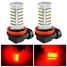 Housing 2835 SMD with Lens Red Aluminum Light Daytime Running Light Bulb LED Fog 2pcs H11 - 1