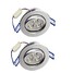 3w Warm White Light 280lm Ceiling Lamp Silver White Ac 85-265v 3-led - 1