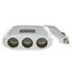 Cigarette Lighter Socket Splitter 3 Way 120W Car Dual USB Car Charger Adapter Power Converter - 2