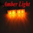 Amber White Emergency Strobe Light Flashing Warning Lamp Bar 12V LED Bulb - 6