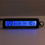 Light Voltage Meter Car Time Digital Clock Blue 12V 24V LCD Back Orange - 2