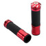 Red Kawasaki 8inch Hand Grips Handlebar Rubber - 1