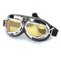 Frame Pilot Motorcycle Scooter Style Silver Helmet Goggles - 2