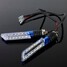 4pcs Blue Light Lamp Universal Motorcycle Turn Signal Indicators - 8