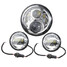 Projector Headlight Fog Lights Lamp Set For Harley Passing 7