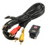 Universal Car Male 3.5mm AUX USB Audio RCA Mount Adapter Flush Dash - 1
