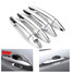 Solaris Car Door Handle Hyundai Accent Silver Chrome Fit 4pcs KIA - 5