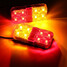 Pair Trailer Truck Lorry Light Turn Signal Lamp Brake Tail 8LED 24V - 3