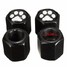 Footprint Caps Black Covers Stem Aluminum Alloy Wheel Tire Valve 4pcs Pattern Car - 3