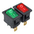 3 Pin SPDT LED Car 10A 6A ON OFF Rocker Switch Rectangle Dash Boat 250V - 2