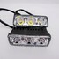 White Car LED Double Colors Steel Ring Daytime Running Lights New Yellow Lights - 3