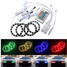 15SMD Halo Ring Angel Eyes with Remote RGB LED 70mm Car Light Bulb - 1