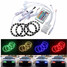15SMD Halo Ring Angel Eyes with Remote RGB LED 70mm Car Light Bulb - 1