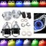 CCFL Bi-Xenon 2.5inch HID Conversion Halo Angel Eye Kit Hi Lo Lens Projector - 1