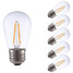 Dimmable Led Filament Bulbs Warm White 2w E26 120v Cob 6 Pcs - 1