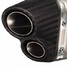 Motorcycle Street Bike Stainless Steel Exhaust Muffler Carbon Pipe Outlet Double Titanium 51mm - 9