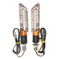 LED Turn Signal Motorcycle Pair Indicator Blinker Light Blade Lamp Light Amber - 1