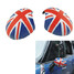 Pattern 2Pcs Electric Union Jack Door Mirror Cover Mini Cooper Countryman Model BMW - 1