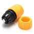 Car Washing Yellow Plastic Hose Pipe Water Stop Connector - 5