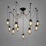 Industrial Vintage Ajustable Pendant Light Multiple Edison Light Ceiling Lamp Dining - 1