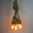 Hemp Edison Chandelier Loft Living Room Office Study Room Vintage 6 Heads - 1