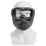 Silver Clear Mask Shield Goggles Motorcycle Helmet Detachable Modular Full Face Protect - 2