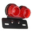 Dual Twin DC 12V Motorcycle Integrated Tail Lamp LED Brake License Plate Turn Signal Light - 5