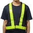 High Visibility 2pcs Black Warning Safety Reflective Vest Gear Yellow - 1