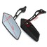 M8 Motorcycle Scooter Mirrors Rear View Side Black Universal M10 Blue Aluminium - 5