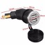 Dual USB Car Charger Motorcycle Power Adapter Socket BMW 2 Din - 6