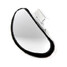 Universal Auto Silver Side Safety Wide Angle Blind Spot Mirror - 1