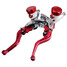 8inch Motorcycle Hydraulic Brake Clutch Lever Cylinder Handlebars - 1