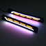 Car Auto Light DRL 2Pcs LED Strip Daytime Running Driving COB Flexible Colors - 5