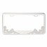 Tirol Car Stainless Steel Tag License Plate Frame Drawing Girl Polished Metal - 3