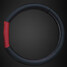 Type Black Universal 38CM Leather Car Steel Ring Wheel Red - 4