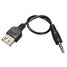 USB 2.0 Female AUX Audio Car MP3 Jack 3.5mm Male - 2