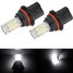 Fog Headlights Bulb DRL 2Pcs SMD 36LED White Car Light 650LM 4.8W 2835 - 1