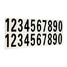 Vinyl Decal White Number Stickers Reflective Sticker Car Black Street - 6