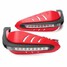 LED Indicator Light 12V DRL Red Hand Guards Brush Motorcycle Protective - 1