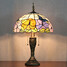 Light Painting Resin Table Lamp Glass Pattern Tiffany - 2