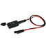 Cable Adaptor 12V Power USB SAE Motorcycle LED Voltmeter Port Charger Dual - 1
