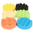 Drillpro Compound Kit 8Pcs Drill Car Sponge Polishing Waxing Buffing Pads Polishing 4inch - 4