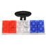 Light Red 5W Lamp LED Flashing Strobe Blue White DC 12V Decoration Light Motorcycle Tail - 5